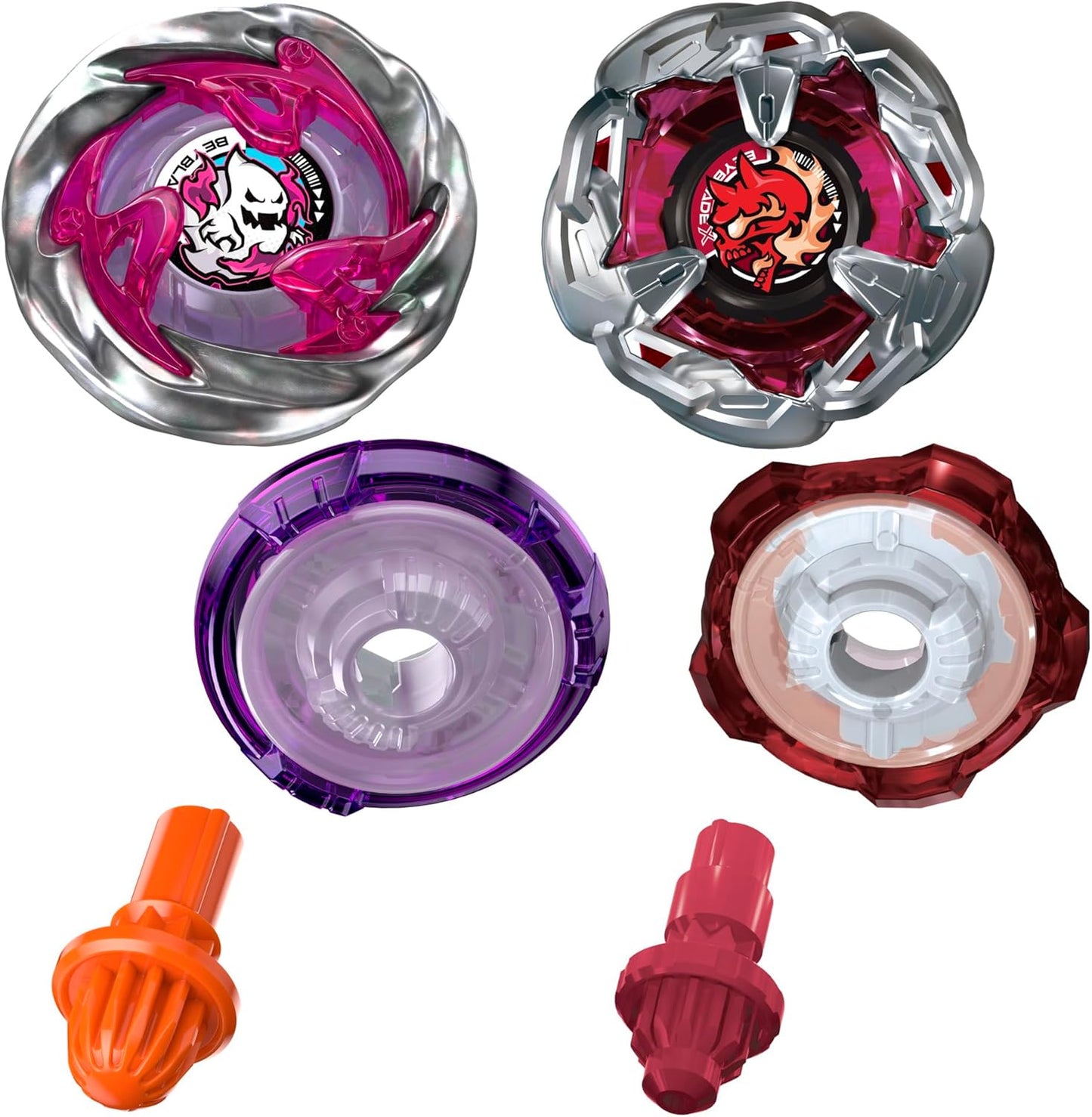 Beyblade X Circle Ghost 0-80GB UX & Chain Incendio 5-60HT BX Takara Tomy Dual Pack Set with 2 Right-Spinning Tops