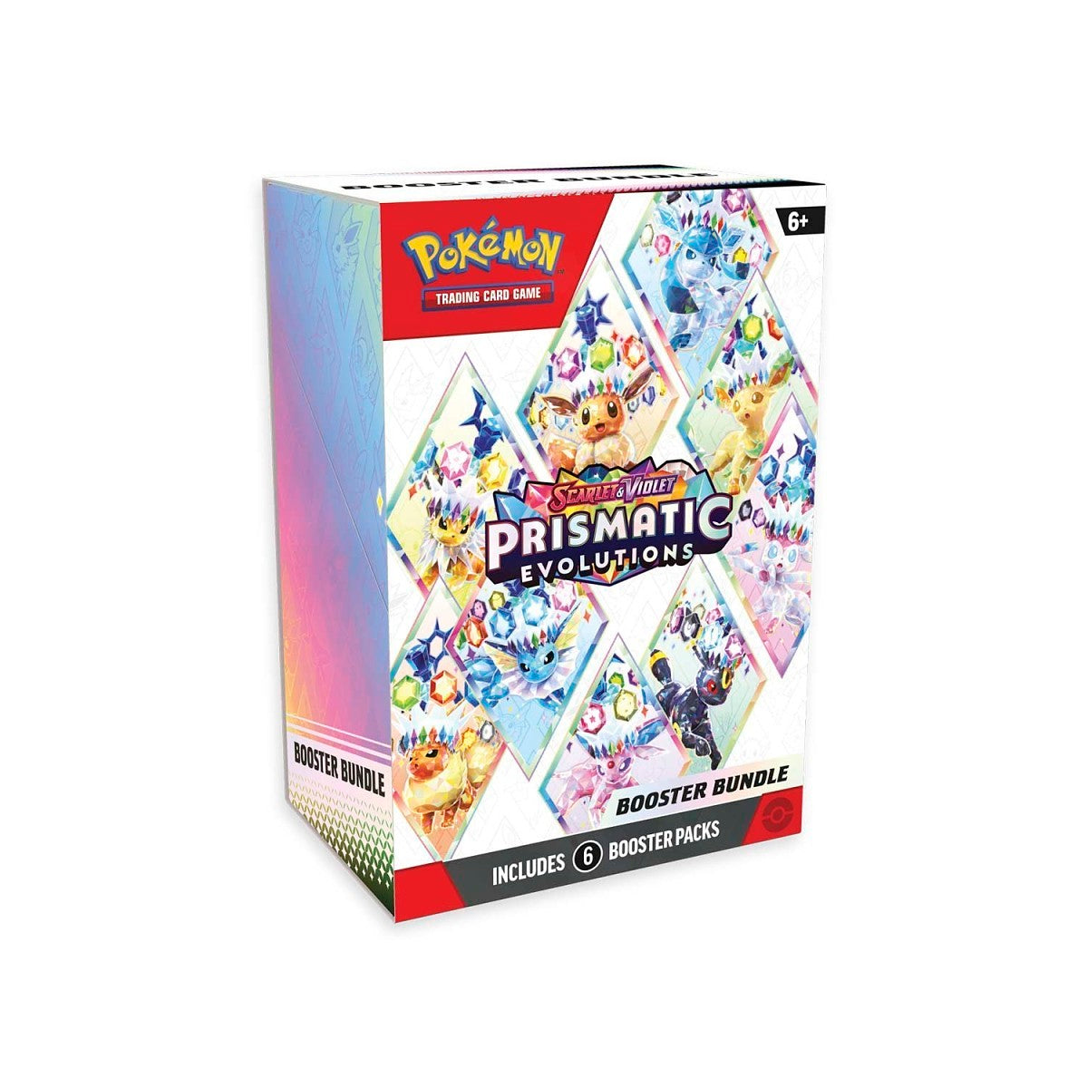 Paquete de refuerzo de Evoluciones Prismáticas de Escarlata y Violeta de JCC Pokémon (6 sobres)