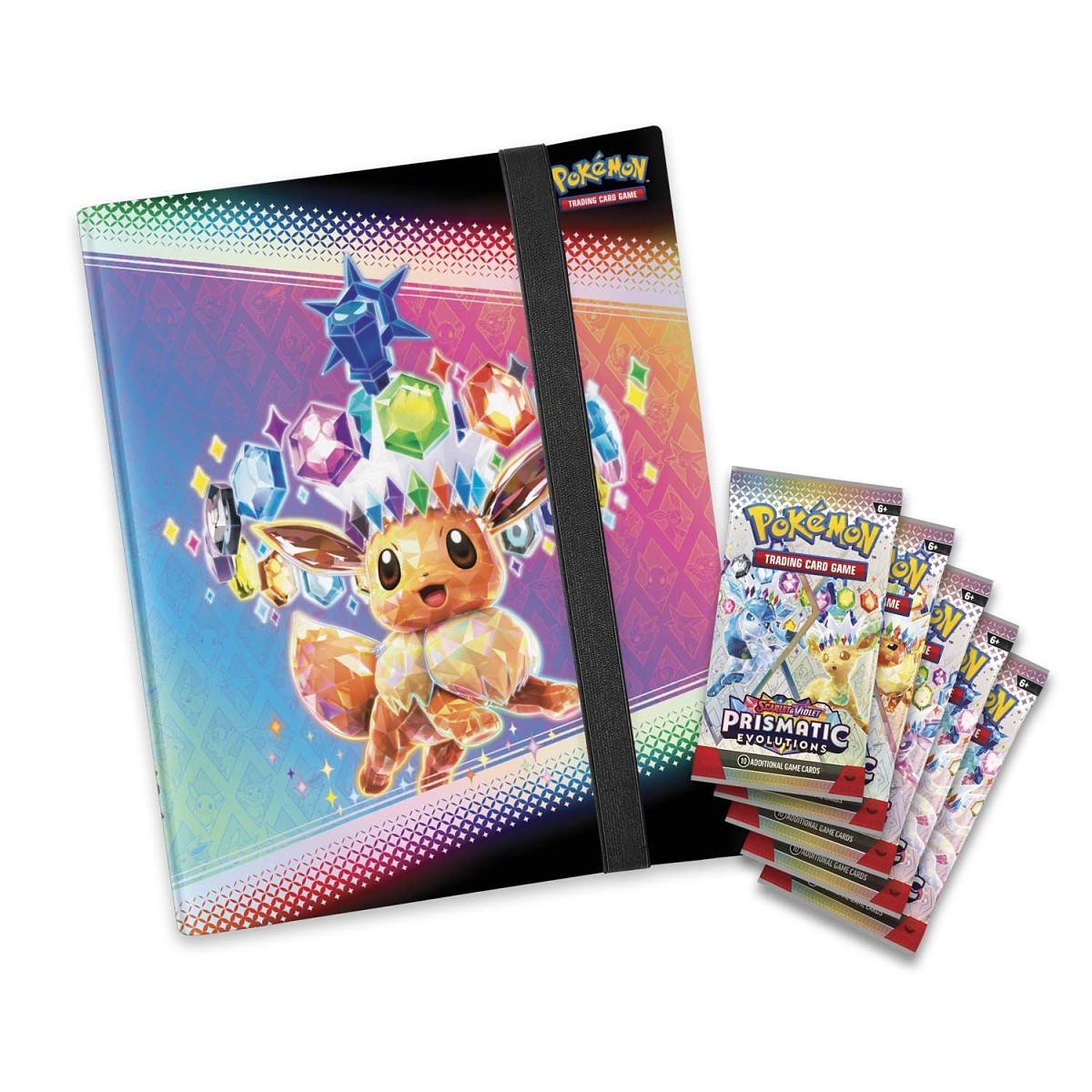 Colección de carpetas Pokémon TCG: Evoluciones Escarlata y Violeta-Prismáticas