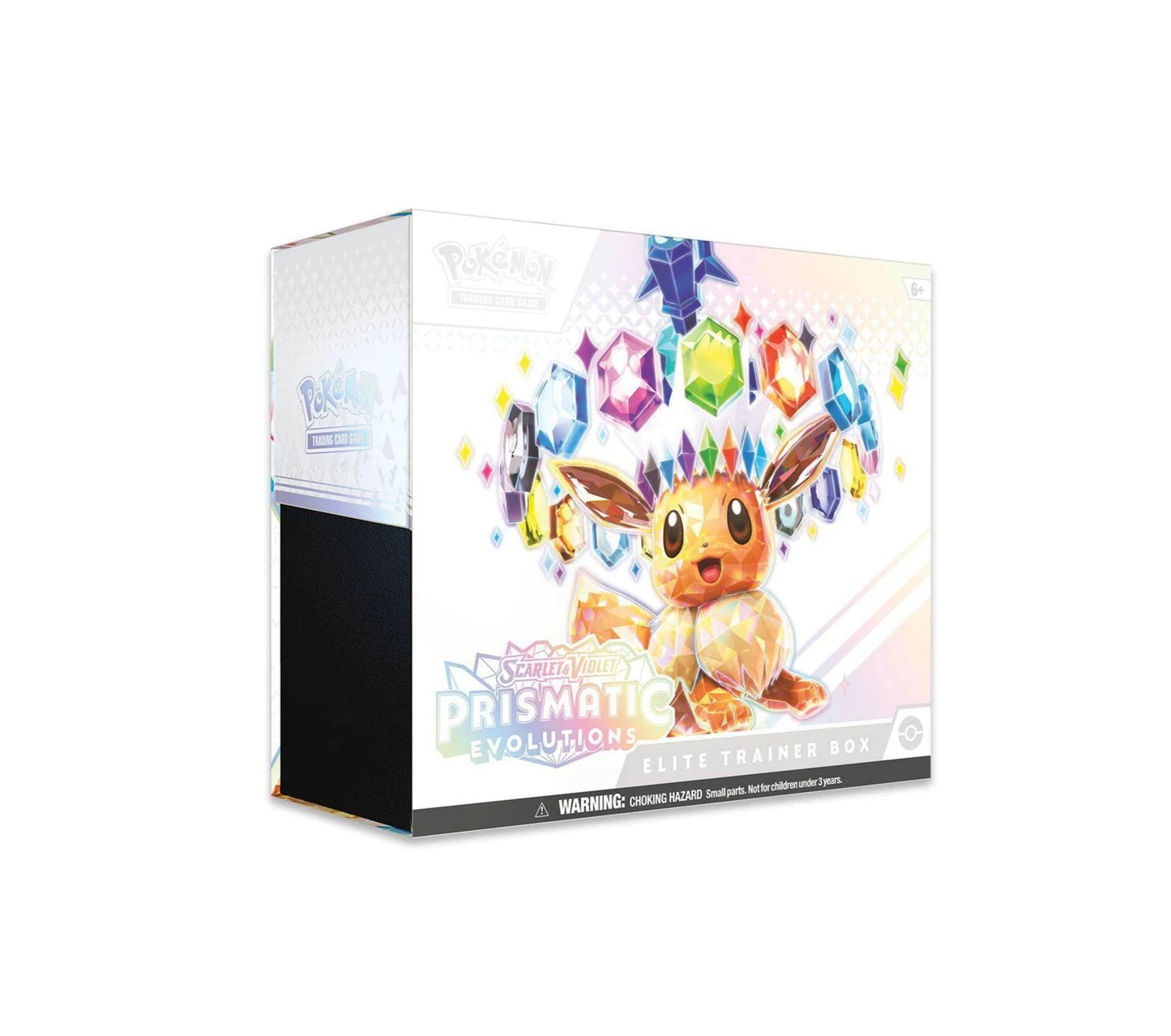 Caja de Entrenador Élite de Evoluciones Prismáticas de Escarlata y Violeta de JCC Pokémon