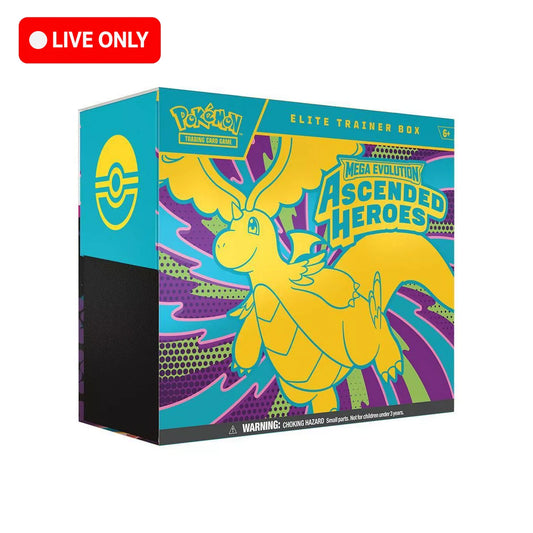 *LIVE ONLY* Pokémon TCG: Mega Evolution-Ascended Heroes Elite Trainer Box