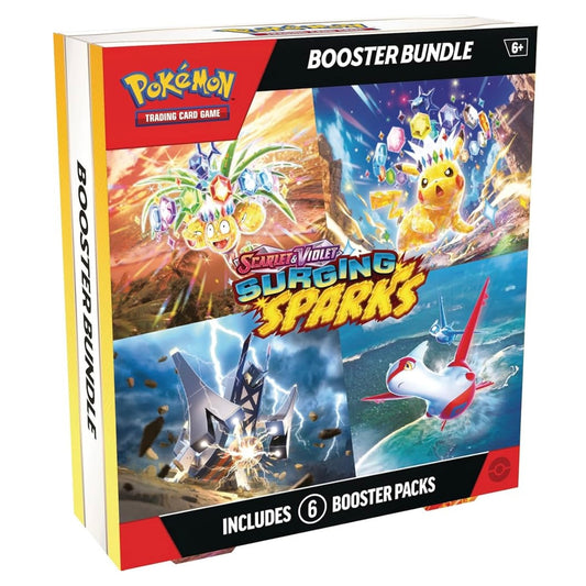 Paquete de refuerzo "Surgiendo Chispas" de Pokémon TCG: Escarlata y Violeta