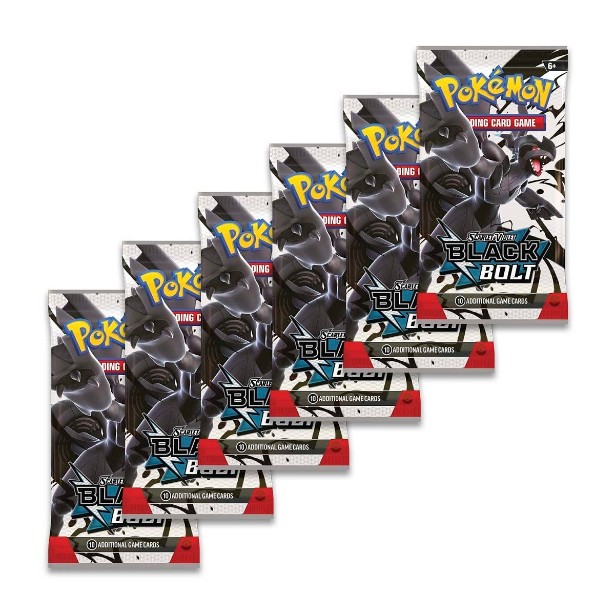 Paquete de refuerzo de Rayo Escarlata y Violeta-Negro (6 sobres) de JCC Pokémon