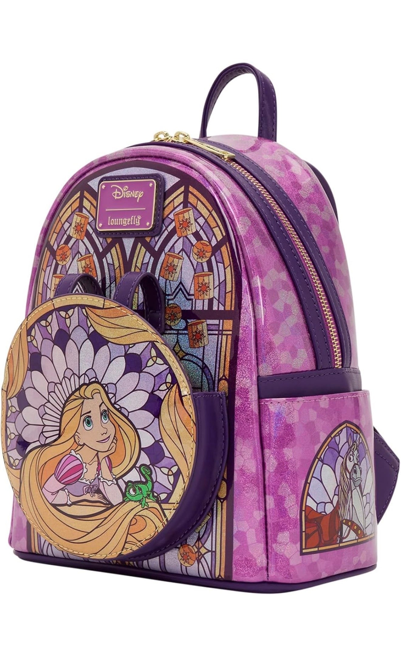 [Preorder] Loungefly Disney Stained Glass: Rapunzel Mini-Backpack