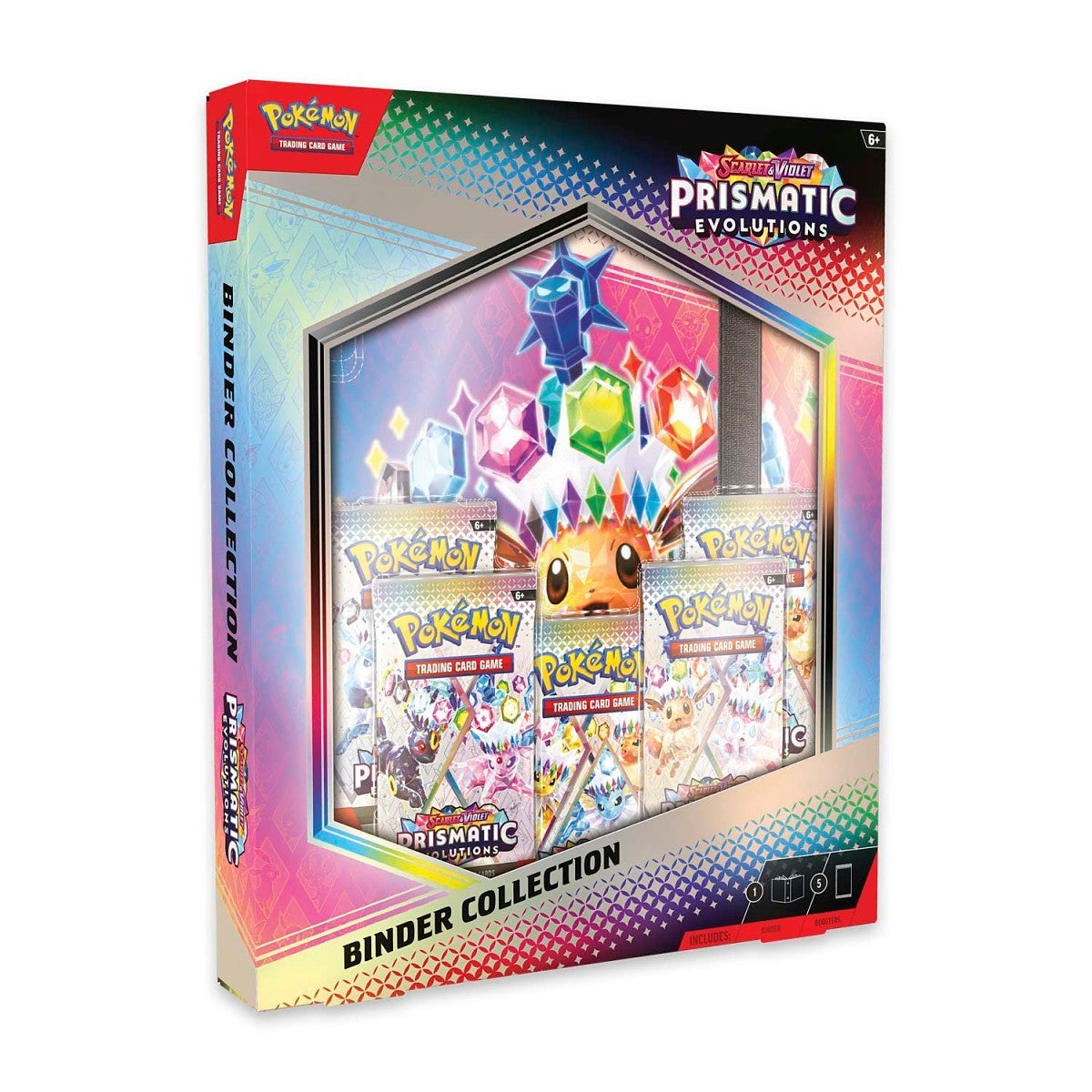 Colección de carpetas Pokémon TCG: Evoluciones Escarlata y Violeta-Prismáticas 